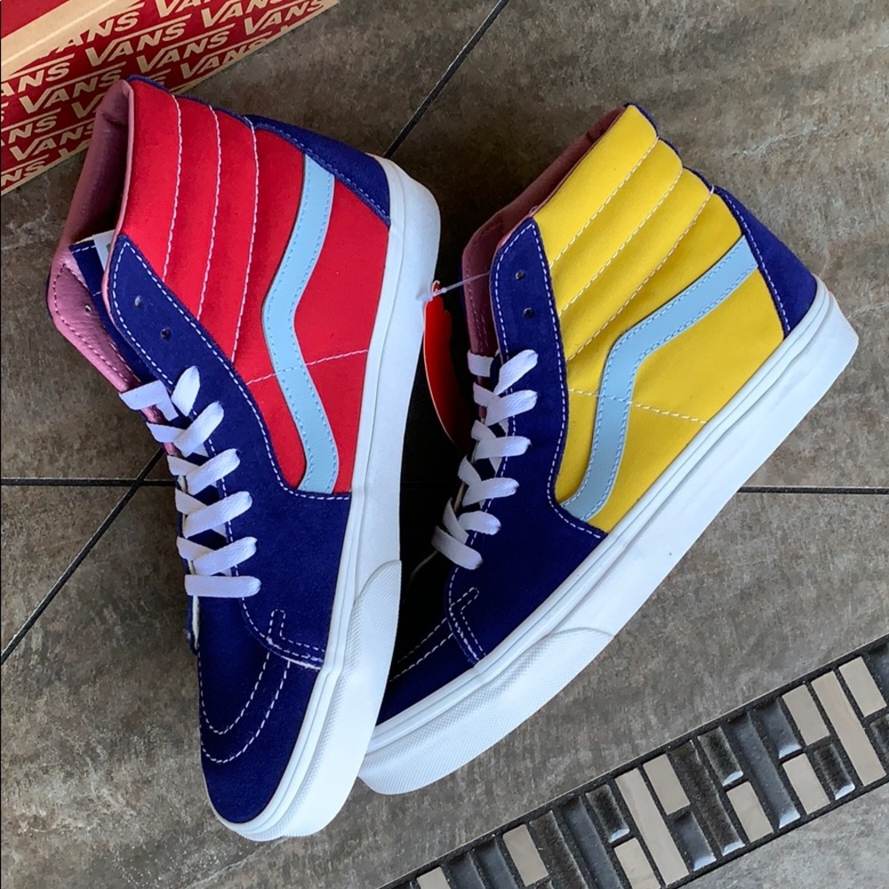 VANS Sk8-Hi SUNSHINE Multi/True White men’s - Picture 14 of 16